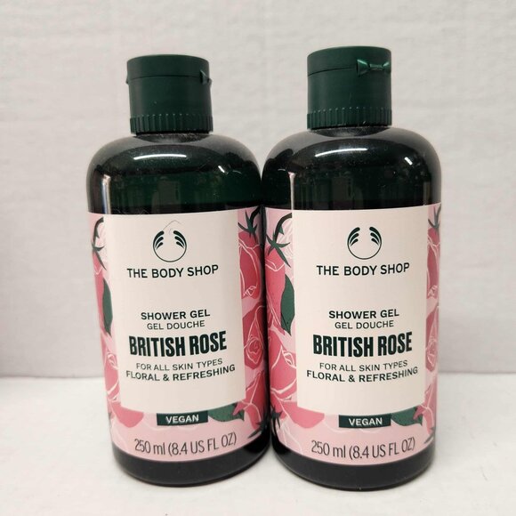 The Body Shop Shower Gel British Rose 2 Pack 250ml Each - Picture 1 of 1